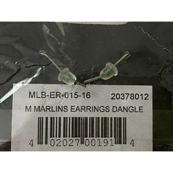 Miami Marlins Logo Dangle Earrings Marlins Fans - Picture 5 of 12